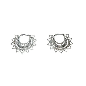 OCHRANA Aretes de acero inoxidable de arracada de mandala