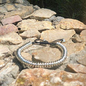 Ochrana Pulsera Ajustable de hematita Plateada de 6mm - Ochrana México