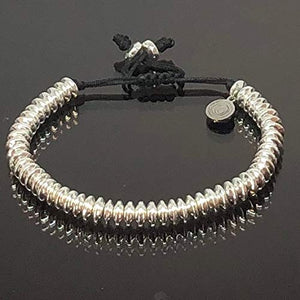 Ochrana Pulsera Ajustable de hematita Plateada de 6mm - Ochrana México